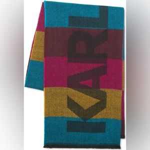 🧣NWT! Karl Lagerfeld Logo Large Blanket Scarf